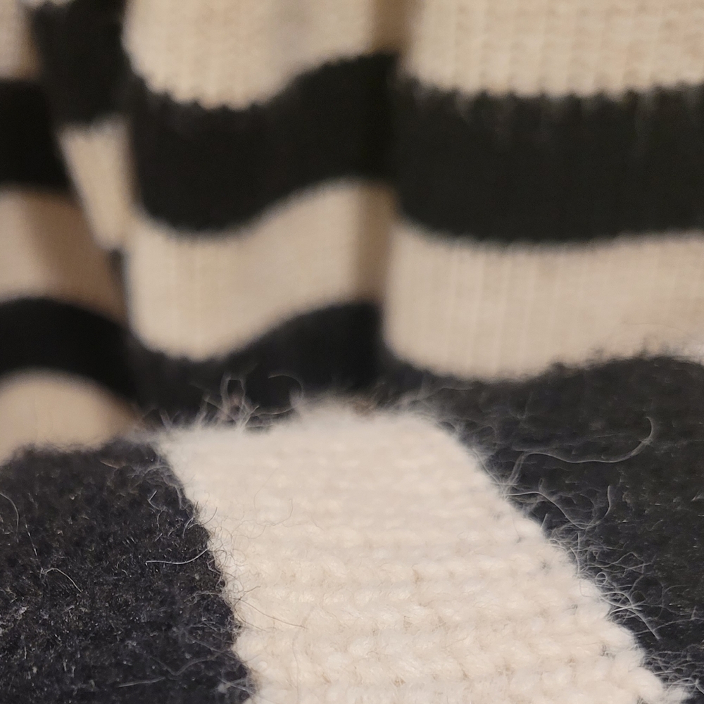 MANGO Striped Button Sweater - Picture 3 of 5